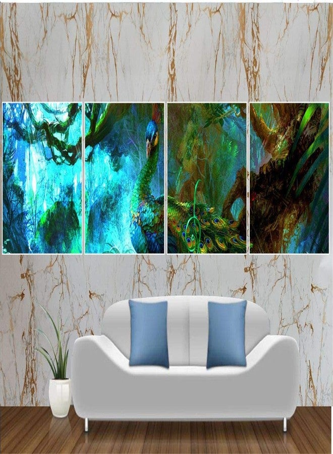 Elton White & Gold Matt Marble Furniture Film Wallpaper for Walls Cupboard Door, Almirah, Fridge, Tabletop, Floor DIY & Renovation Project : 40 x 180 Cms - Image 3